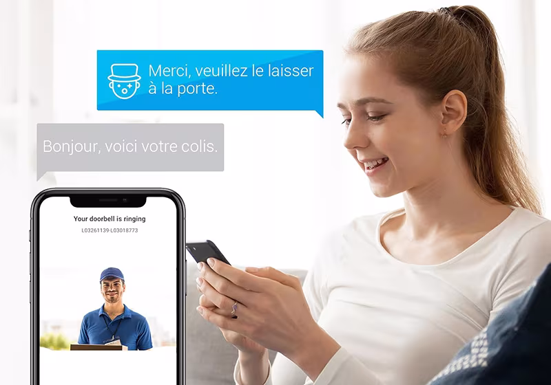 Visiophone intelligent EZVIZ CP5 : L'accès à votre maison connecté et sécurisé ! 5 Ezviz Cp5 Conversation