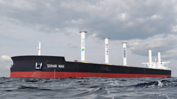 Le plus grand navire du monde utilisant des voiles rotatives marque une étape dans la lutte contre le changement climatique