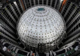 Image du détecteur de neutrinos, le JUNO, de la Chine.