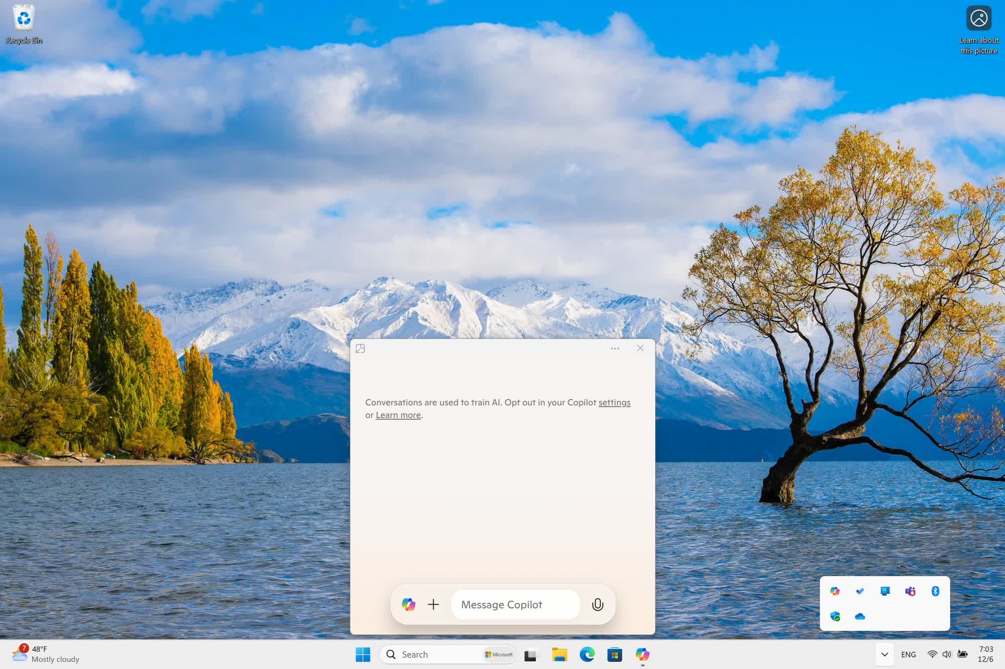 Microsoft lance un site web intégré comme une app Copilot "native" pour Windows 2 Microsoft lance un site web integre comme une app Copilot