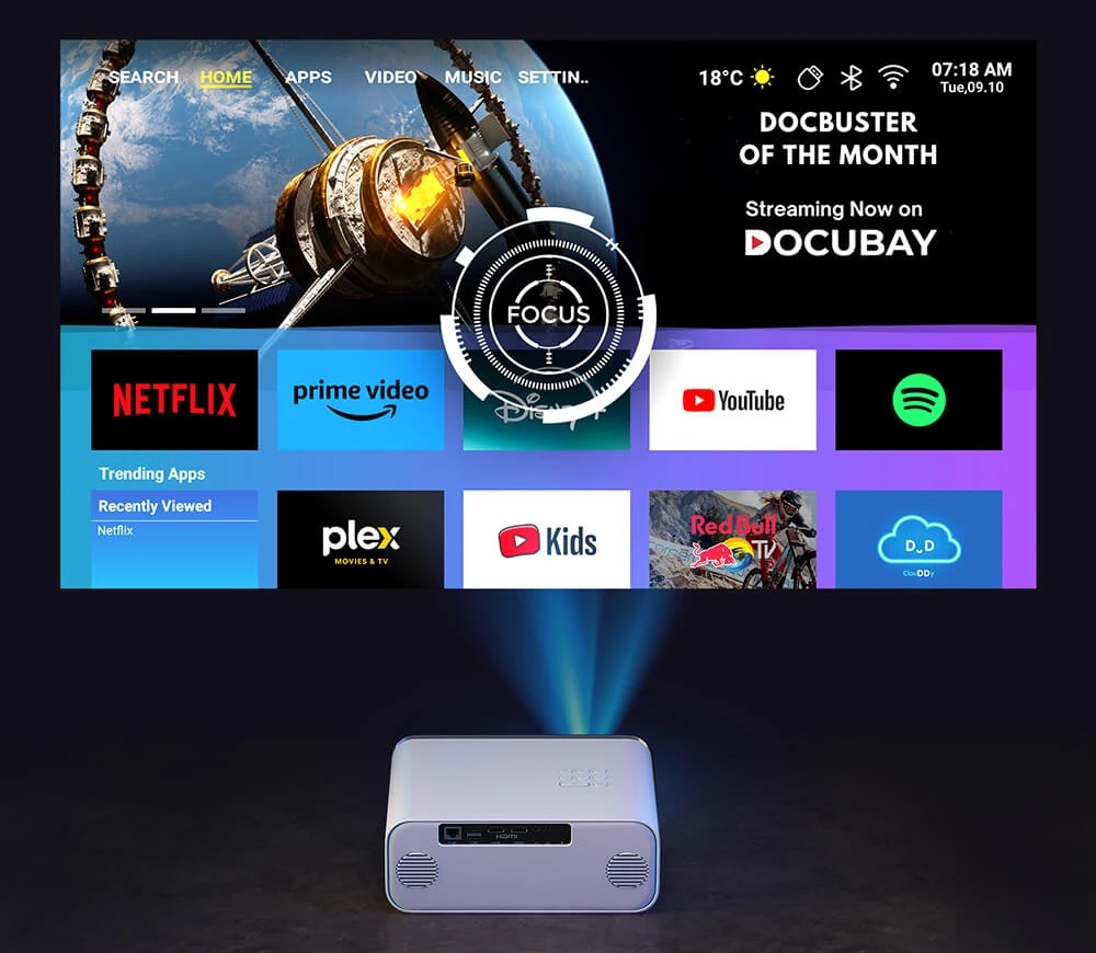 Projecteur Hunkstar P3 AOSP : Un projecteur complet à prix cassé 3 Projecteur Hunkstar P3 Aosp Android Tv