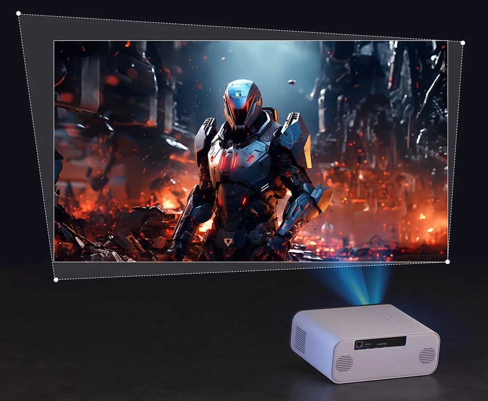 Projecteur Hunkstar P3 AOSP : Un projecteur complet à prix cassé 4 Projecteur Hunkstar P3 Aosp Correction Trapeze