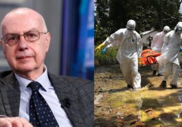 A sinistra il professor Giovanni Rezza