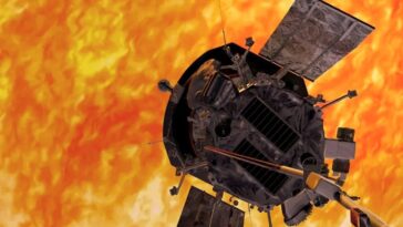 Veille de Noël : la sonde Parker de la NASA au plus près du Soleil, découvrez à quelle heure et où suivre la retransmission en direct aujourd'hui 15 Illustration de l'approche de la Parker Solar Probe au Soleil / Crédit NASA