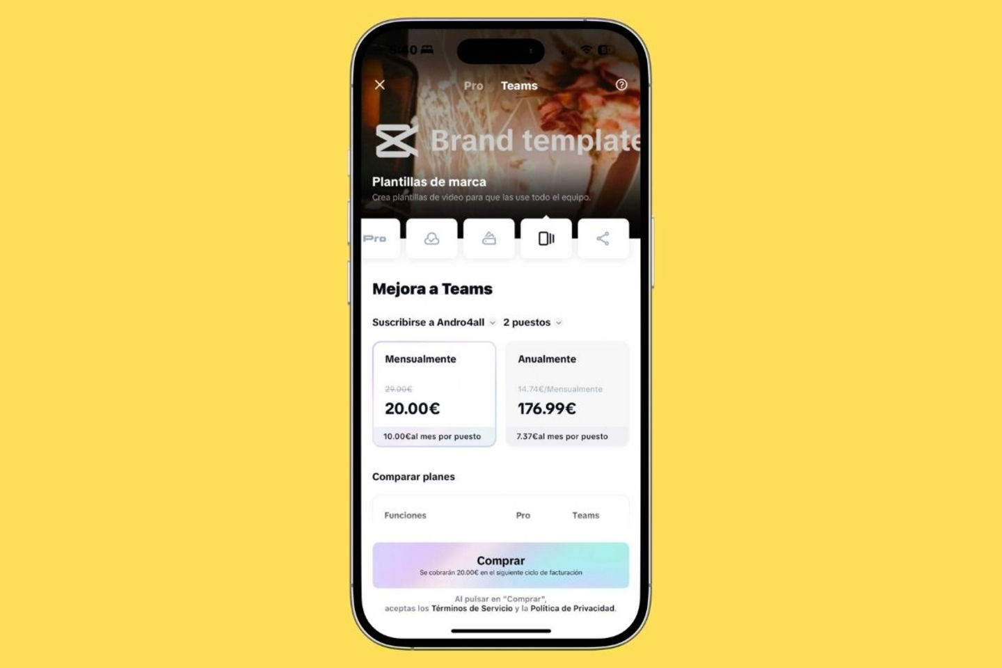 CapCut Pro : prix, avantages et comment l'essayer gratuitement 6 CapCut Pro : prix, ce que cela inclut et comment l'essayer gratuitement