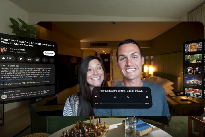 Les casques XR s'apprêtent à connaître une année décisive déterminante ! 8 Android XR can show multiple virtual windows.