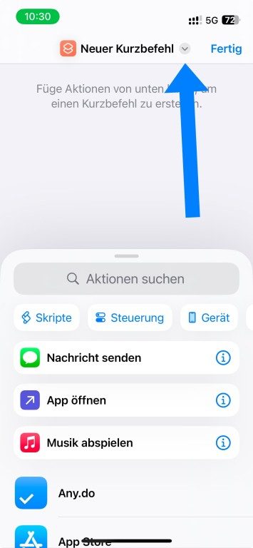 Parle avec ChatGPT directement depuis ton Apple Watch 3 Renommer le raccourci