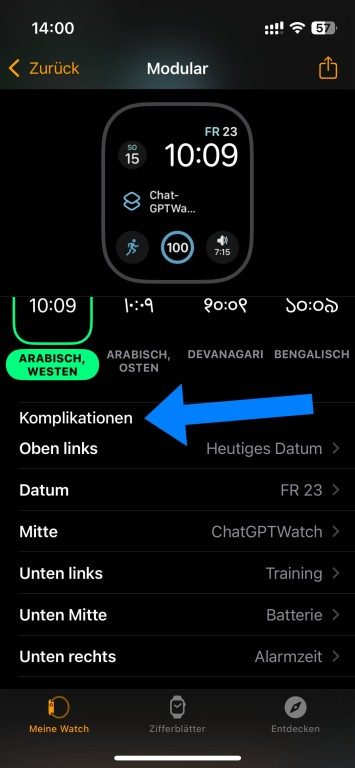 Parle avec ChatGPT directement depuis ton Apple Watch 10 complications apple watch