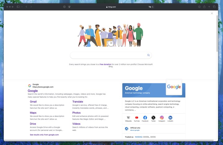 Microsoft vient de découvrir une nouvelle méthode pour vous inciter à choisir Bing plutôt que Google 3 Page des résultats de recherche Bing.