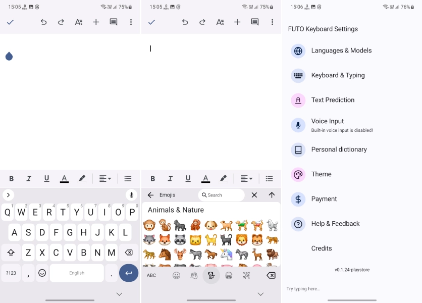FUTO Clavier sans publicité