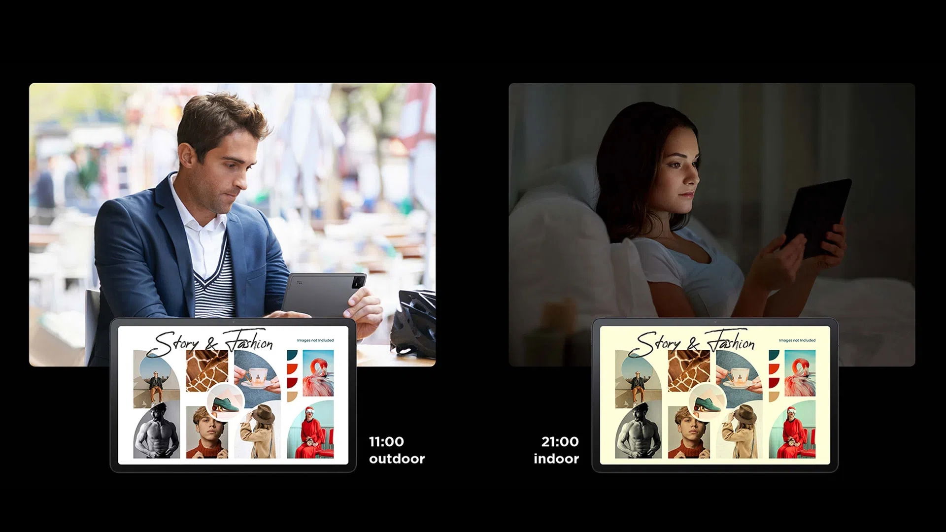 Les nouveaux smartphones et tablettes TCL : une écran couleur qui se transforme en écran eInk d'un simple bouton ! 4 TCL filtres de lumière nxtpaper