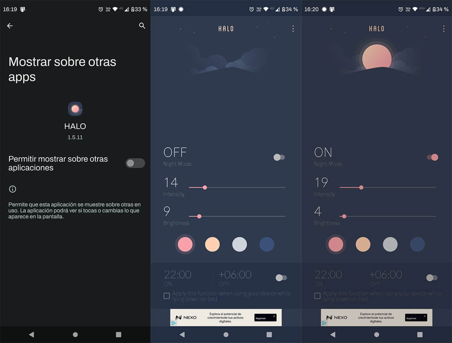 Comment diminuer la luminosité de votre mobile en dessous du minimum 5 Configurer l'application Halo pour réduire la luminosité du mobile en dessous du minimum