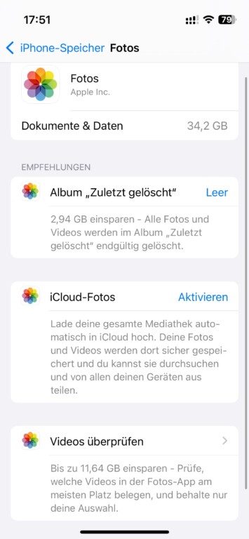 Mémoire iPhone saturée - voici les fichiers à supprimer absolument 3 Libérer de l'espace de stockage sur iPhone