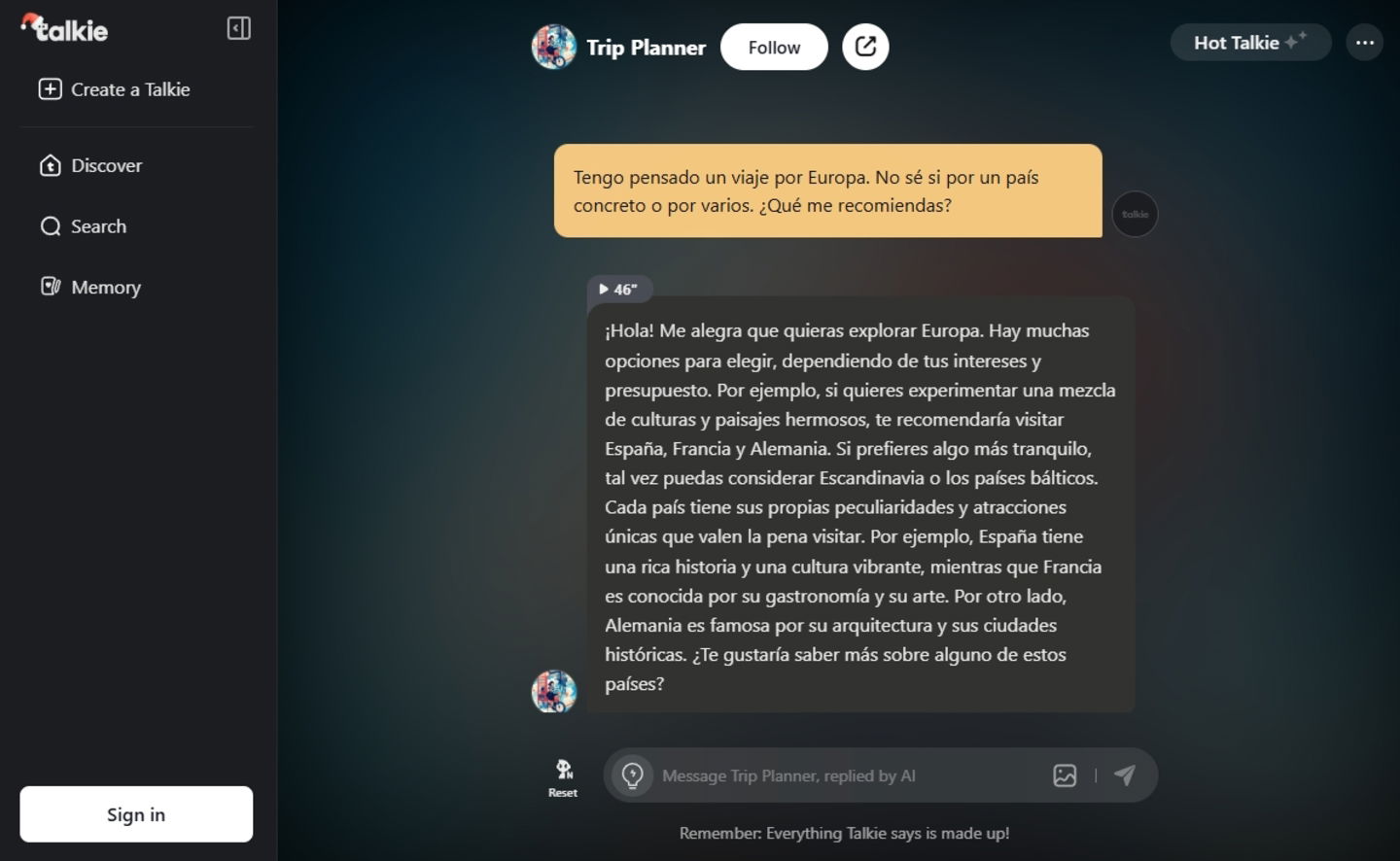 Qu'est-ce que Talkie AI, comment ça fonctionne, quel est le prix et que pouvez-vous lui demander ? 4 Qu'est-ce que Talkie AI, comment ça fonctionne, combien ça coûte et que pouvez-vous lui demander