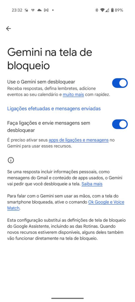 Google propose encore plus de fonctionnalités pour Gemini sur l'écran de verrouillage d'Android 4 Google Gemini ecrã bloqueio Android
