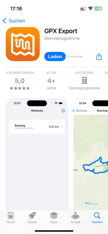 Exportation des cartes d'entraînement de l'Apple Watch : Découvrez comment faire ! 8 Application GPX Export