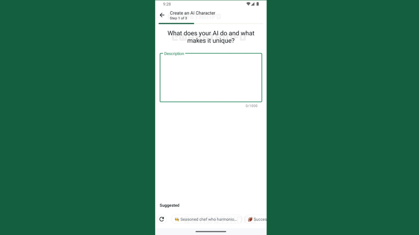 La révolution de l'IA arrive sur WhatsApp : créez vos propres chatbots personnalisés ! 3 La révolution de l'IA arrive sur WhatsApp : vous pourrez créer vos propres chatbots personnalisés