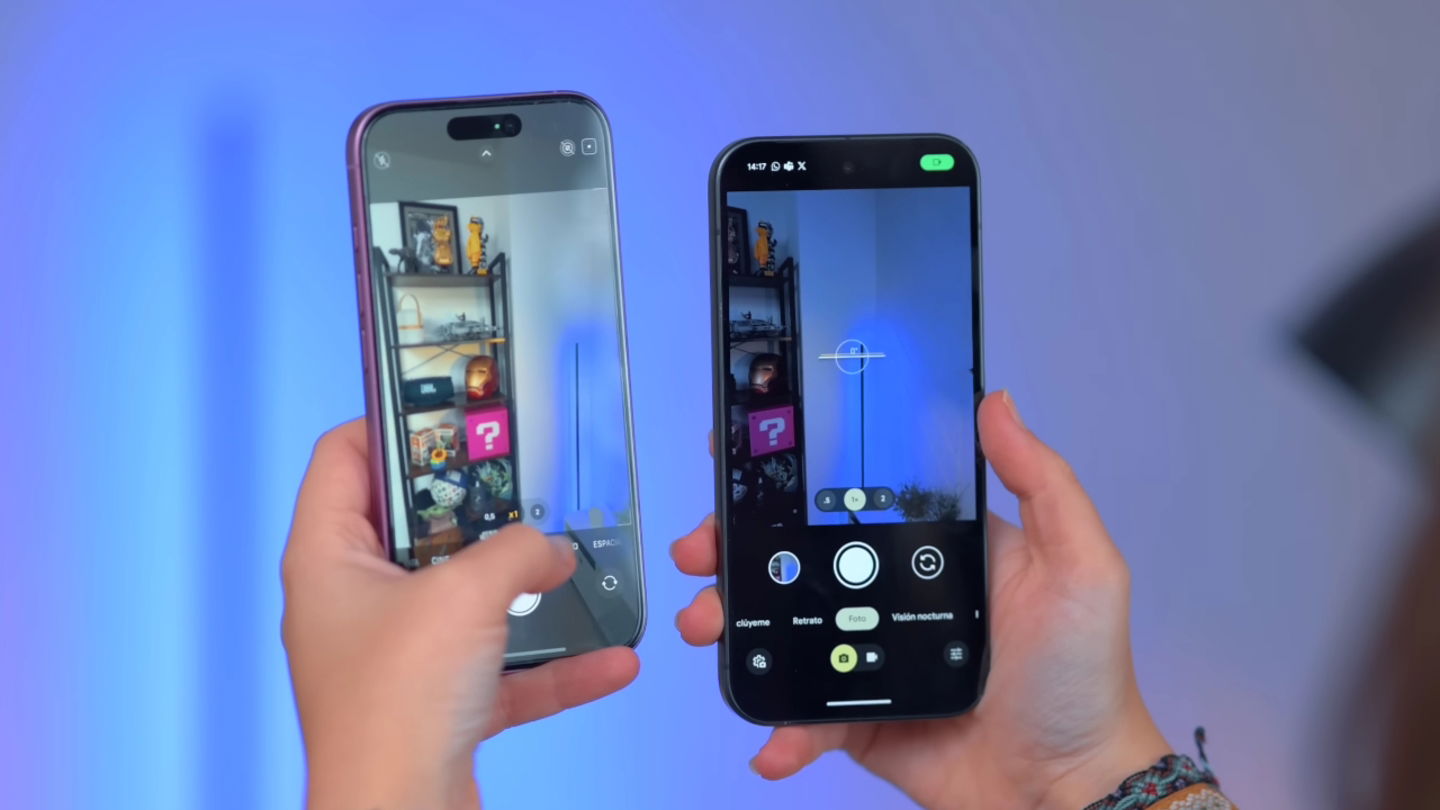 Applications de caméra de l'iPhone 16 et du Google Pixel 9