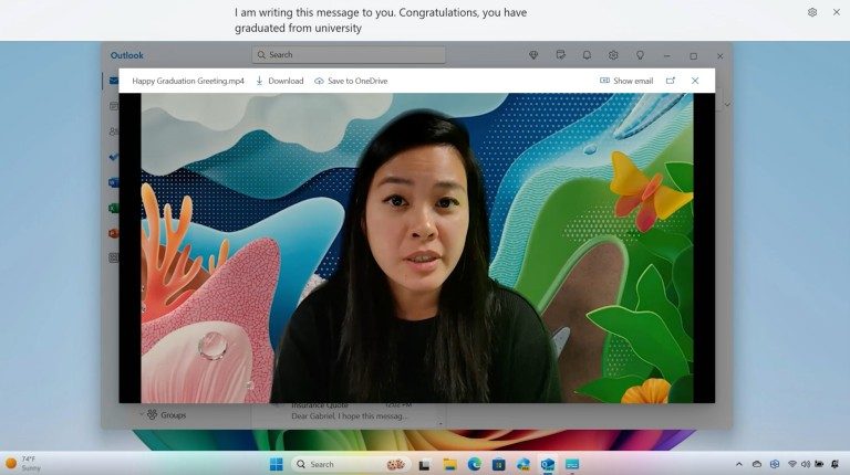 7 choses que tu peux faire uniquement avec un ordinateur portable Copilot+ 3 Videos aus über 40 Sprachen in englische Untertitel übersetzen - mit Copilot+ kein Problem. (Foto: Microsoft / Screenshot)