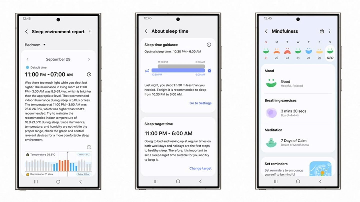 Nouvelle version de Samsung Health