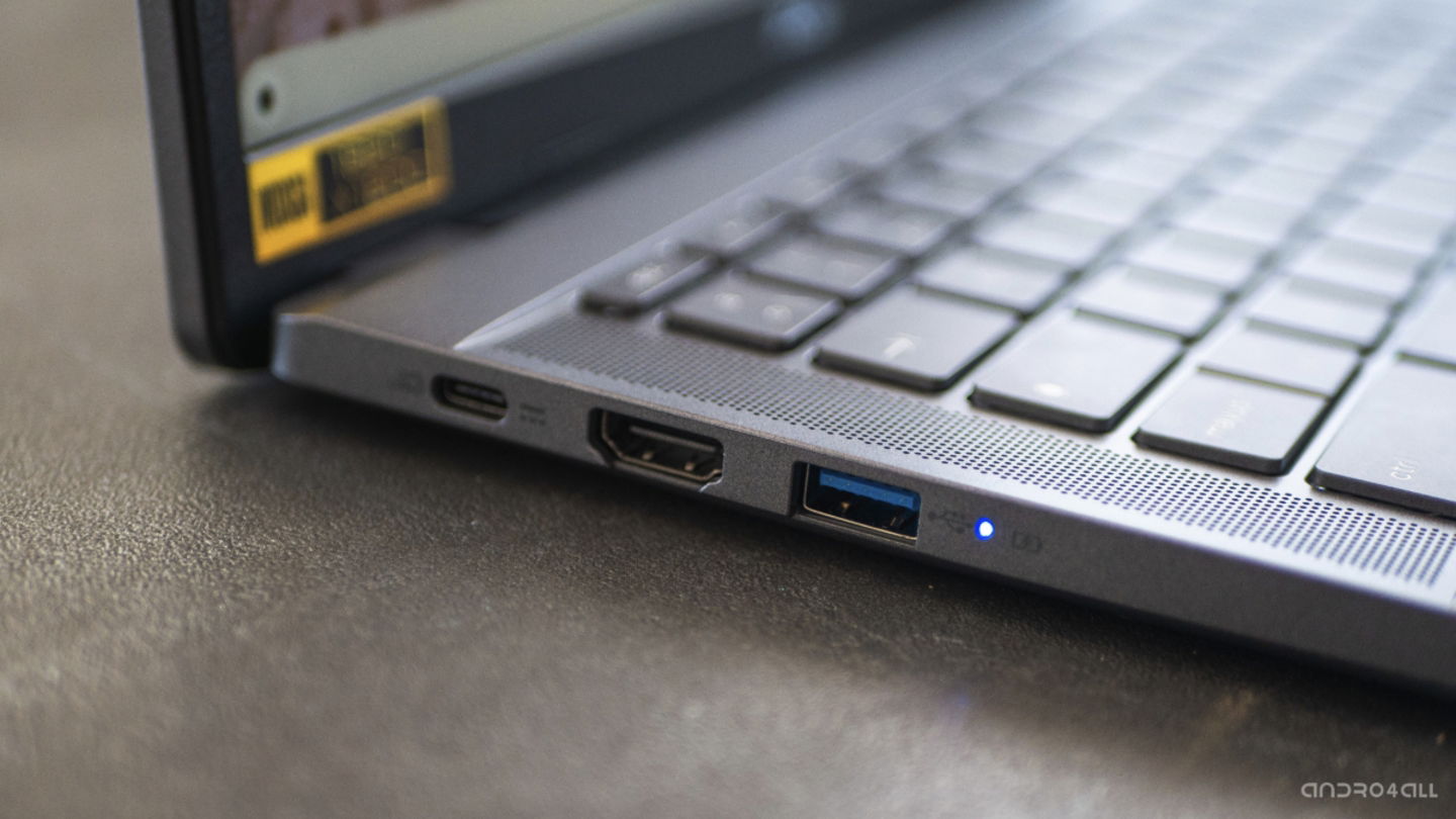 Ports de l'Acer Chromebook Plus