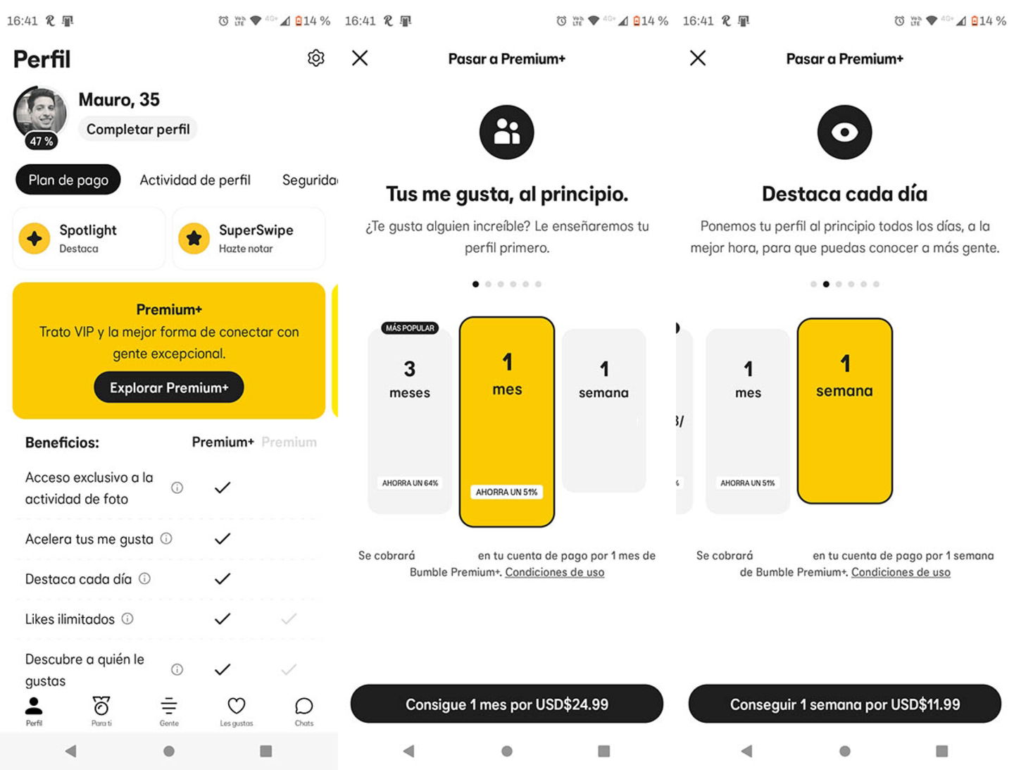 Combien coûte Bumble Premium
