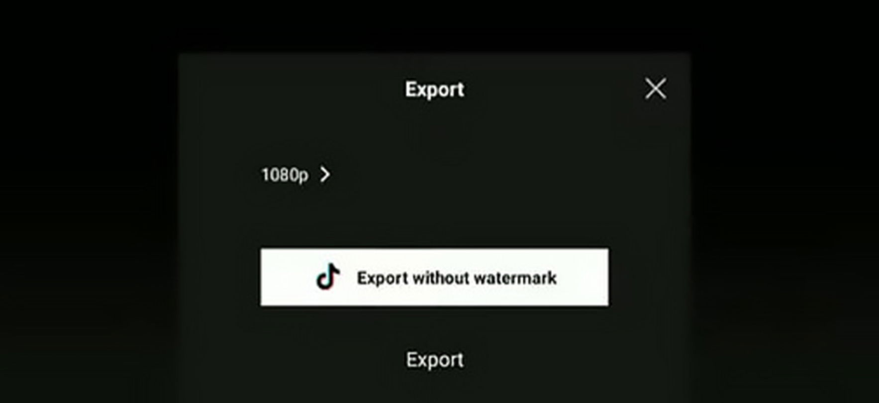Comment enlever gratuitement le filigrane de CapCut 3 Parfois TikTok vous permet d'exporter des vidéos sans filigrane