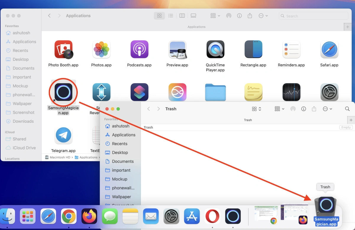 Désinstaller des applications sur Mac