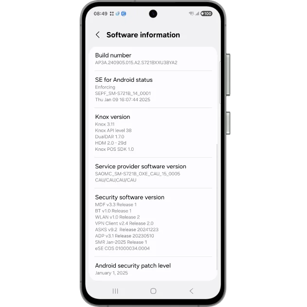 Les utilisateurs de Galaxy S24 FE peuvent désormais découvrir One UI 7 en avant-première virtuelle 3 Galaxy S24 FE One UI 7 RTL
