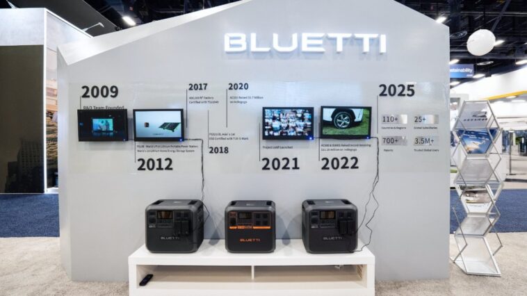 BLUETTI organise son événement de raffinement de marque au CES 2025 et dévoile de nouvelles séries et produits phares 1 Bluetti Ces 01