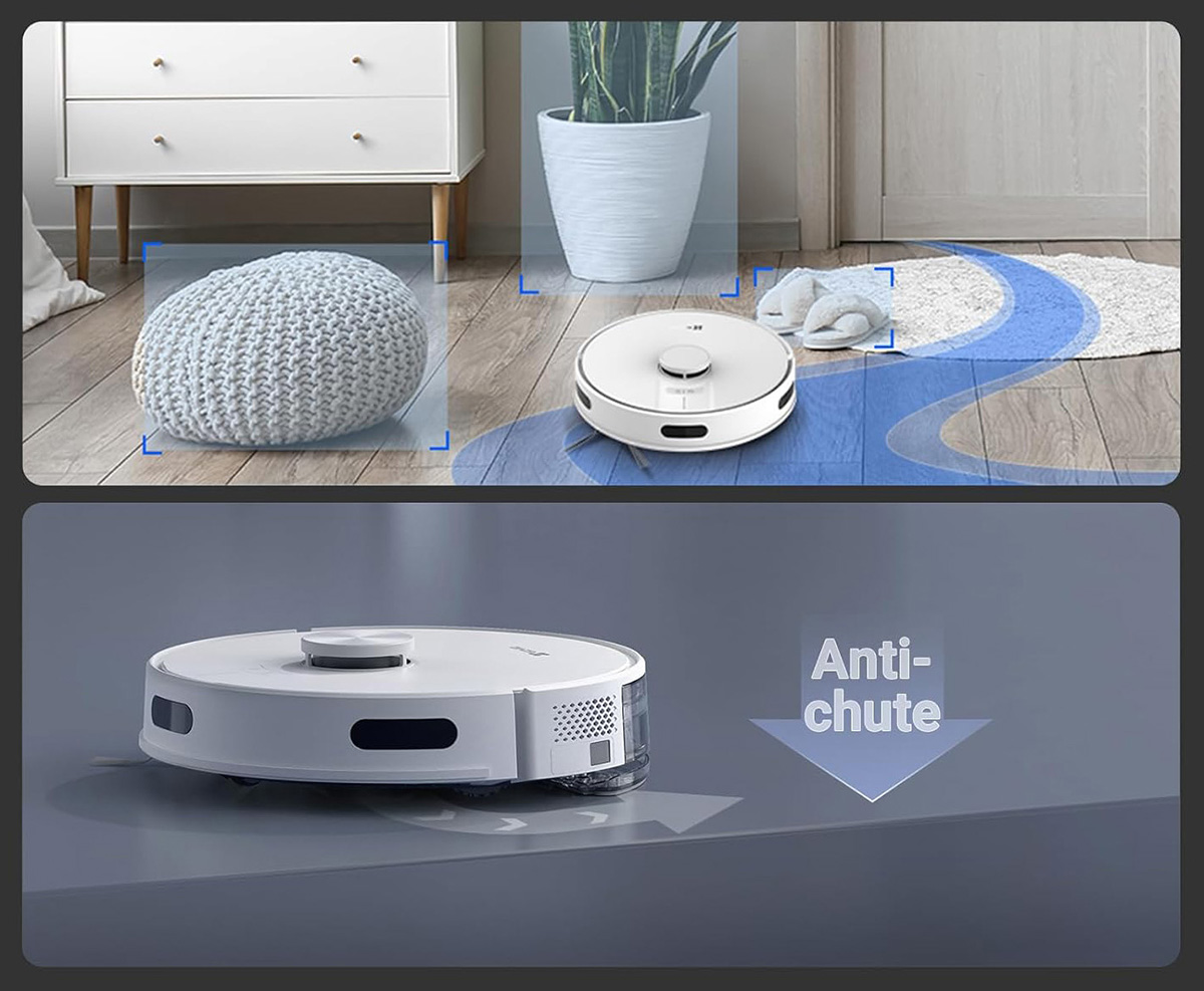 Le très bon aspirateur robot laveur complet EZVIZ RE4C Plus sous les 230€ actuellement ! 6 Ezviz Re4c Plus Anti Chute Obstacle
