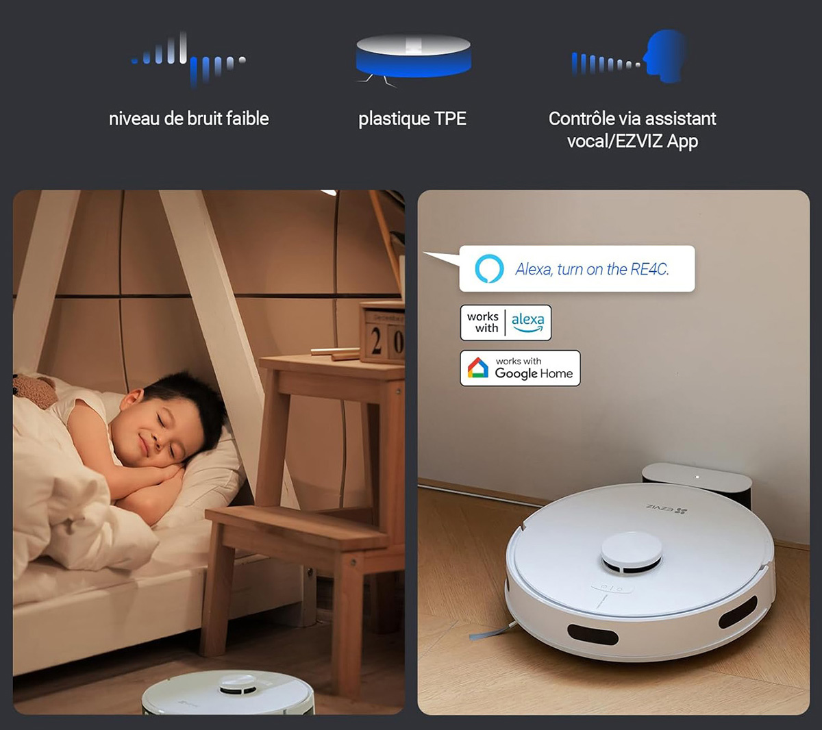 Le très bon aspirateur robot laveur complet EZVIZ RE4C Plus sous les 230€ actuellement ! 7 Ezviz Re4c Plus Parfait Maison