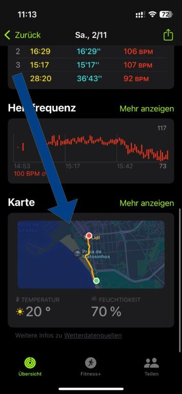 Exportation des cartes d'entraînement de l'Apple Watch : Découvrez comment faire ! 2 Cartes d'entraînement Apple Watch