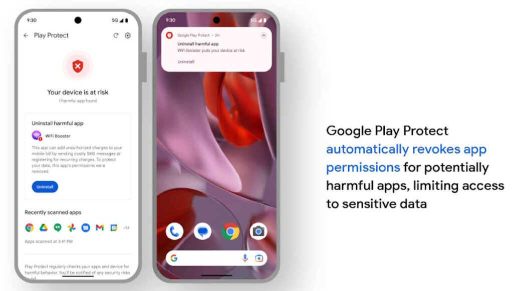 Google renforce la sécurité d'Android et de ses applications 3 Android Google Play Store permissions apps