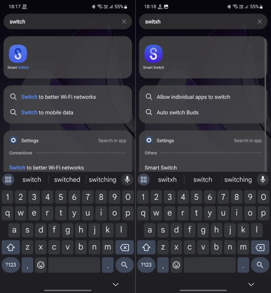 L'application Samsung Smart Switch se refait une beauté avec un nouvel icône et une interface modernisée avant la sortie de One UI 7 2 Smart Switch app with new icon