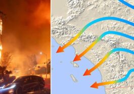 Les incendies de Los Angeles se propagent à cause des vents de Santa Ana, des vents forts et secs qui soufflent de l'intérieur de la Californie vers la côte et créent des conditions météorologiques critiques pour la diffusion des flammes