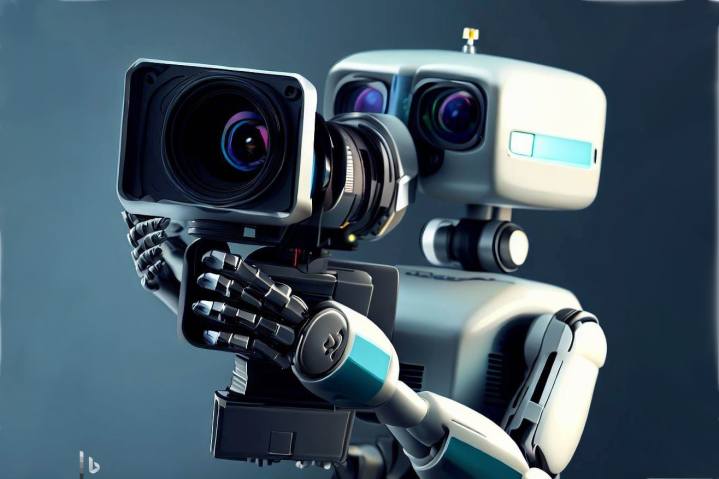 Microsoft abandonne sa mise à niveau de Dall-E suite à des plaintes sur la qualité des images 2 Robot holding a video camera, generated by Bing.