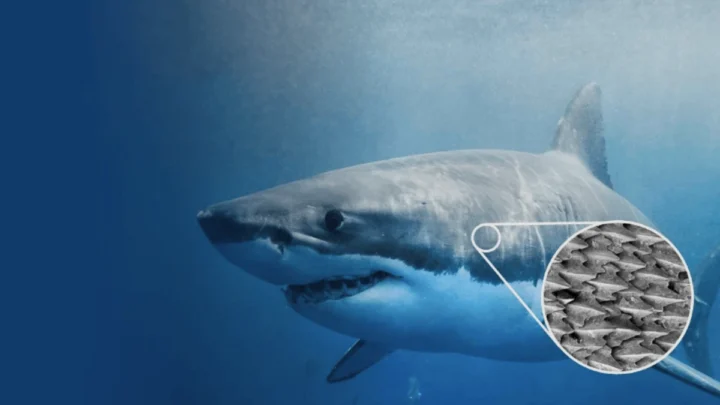 Nikon développe une nouvelle technologie inspirée de la peau de requin pour révolutionner l'aéronautique 2 Illustration de la technologie Riblets de Nikon, qui pourrait aider les avions et autres moyens à réduire la friction avec l'air, inspirée de la peau du requin