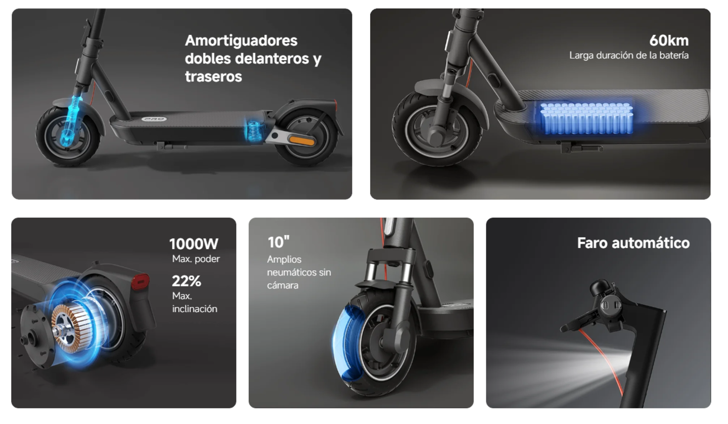 Xiaomi révolutionne la mobilité électrique avec sa nouvelle trottinette : moteur de 1000 W et autonomie de 60 km 4 Xiaomi redéfinit la mobilité électrique avec son nouveau scooter: moteur de 1000 W de puissance et 60 km d'autonomie