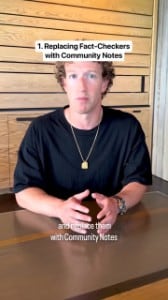 Zuckerberg décide de copier Musk en matière de modération et de politique : Meta va devenir comme X 2 Video thumbnail