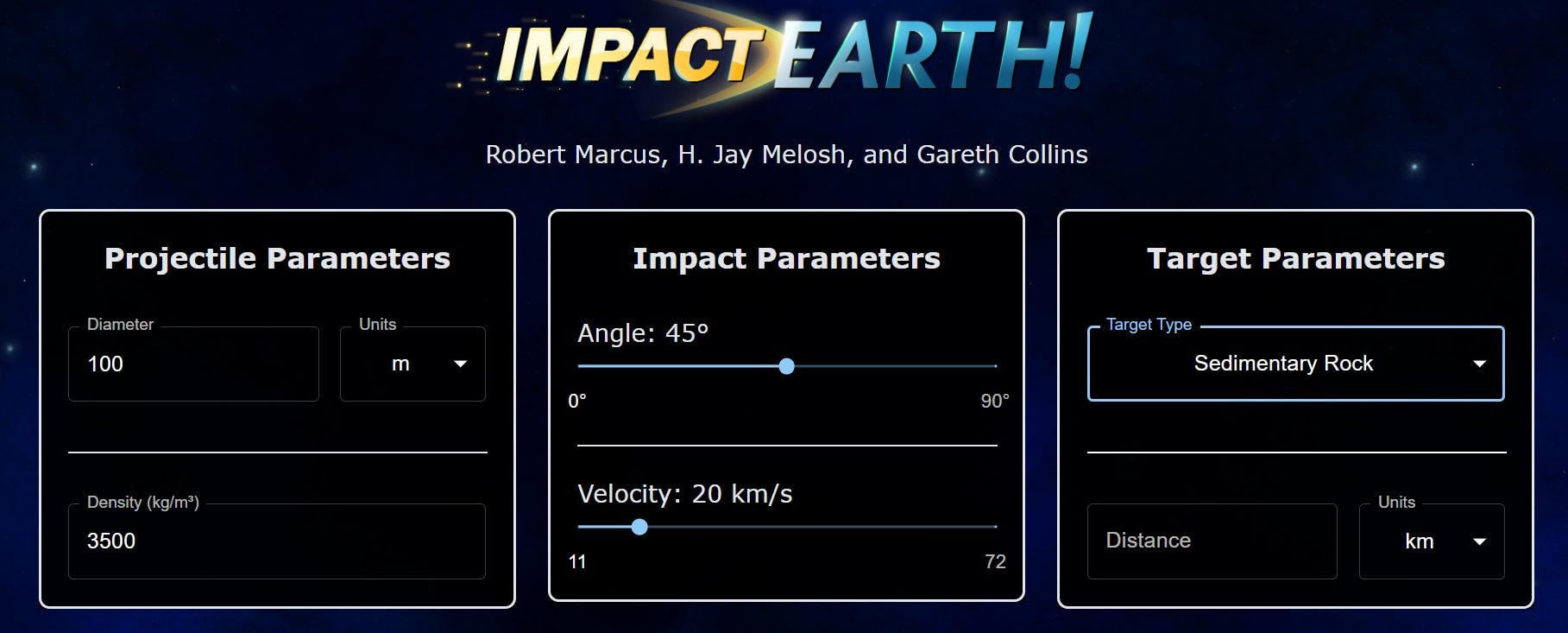 Quels seraient les ravages de l'impact de l'astéroïde 2024 YR4 sur une ville : découvrez les résultats des simulations 4 Le tableau de bord d'Impact Earth. Crédit : Université de Purdue
