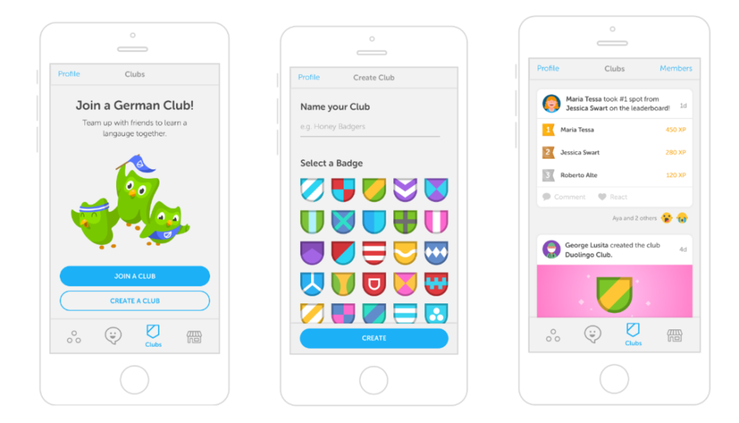 Comment jouer sur Duolingo avec des amis : le guide ultime 6 Rejoindre un club est une excellente idée pour apprendre avec Duolingo