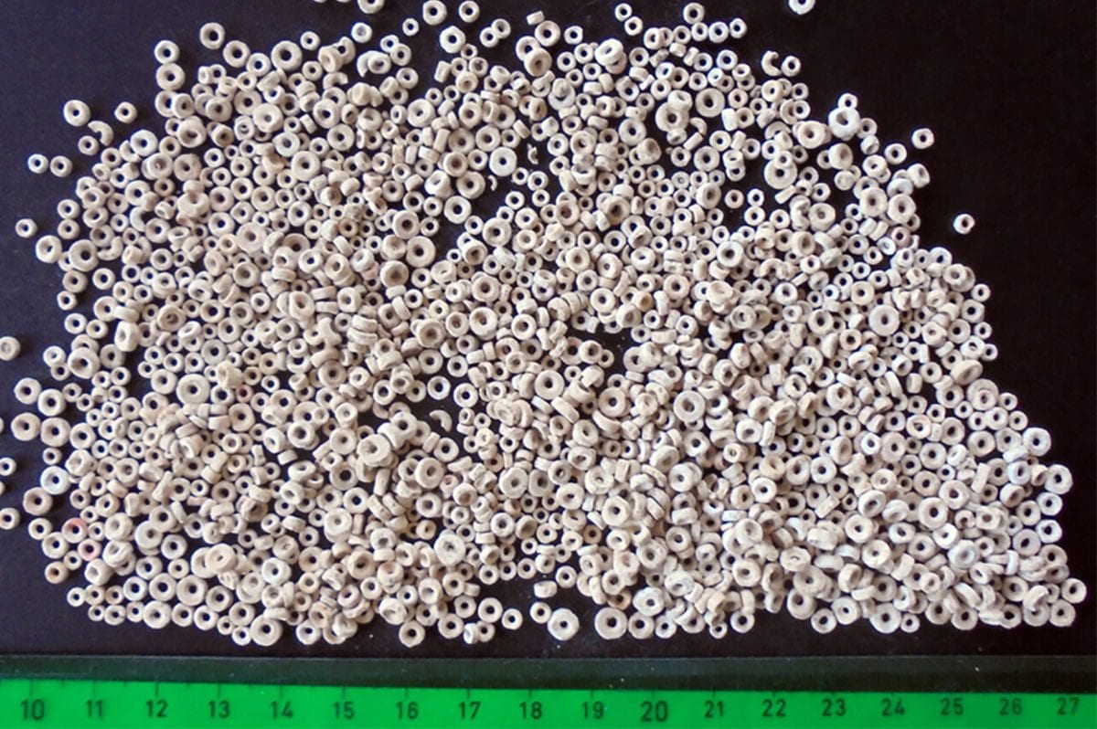 Découverte du plus grand trésor de perles au monde : il a fallu 700 heures pour les compter 3 Une partie des perles pendant le travail de comptage et de classification / Crédit : Science Advances 2025