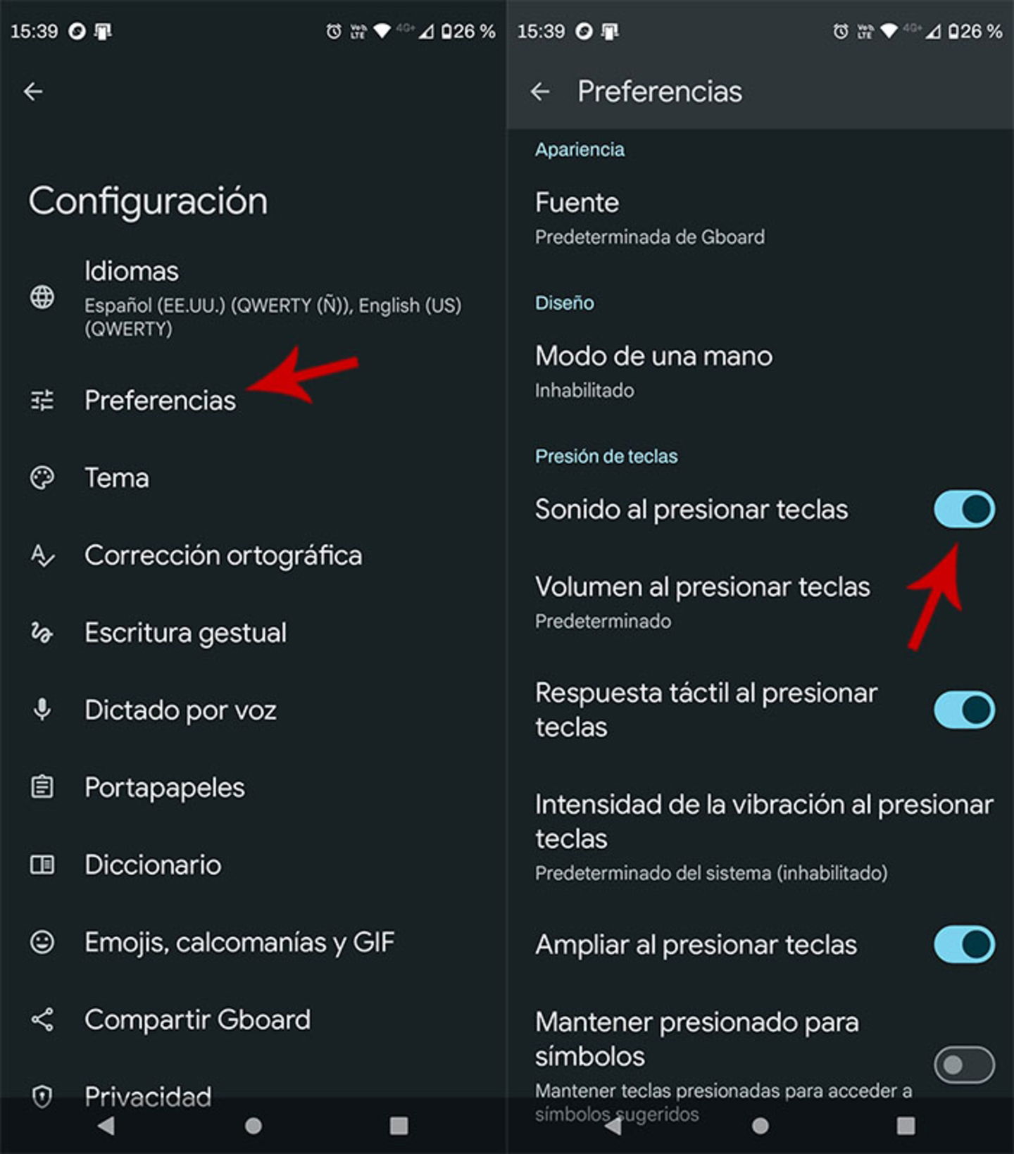 Comment désactiver le son du clavier sur votre téléphone mobile 5 Retirer le son du clavier Gboard