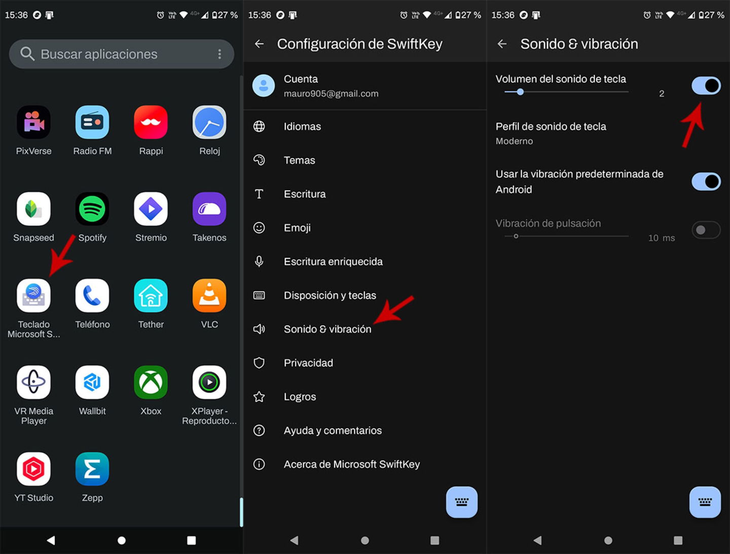 Comment désactiver le son du clavier sur votre téléphone mobile 6 Retirer le son du clavier Swiftkey