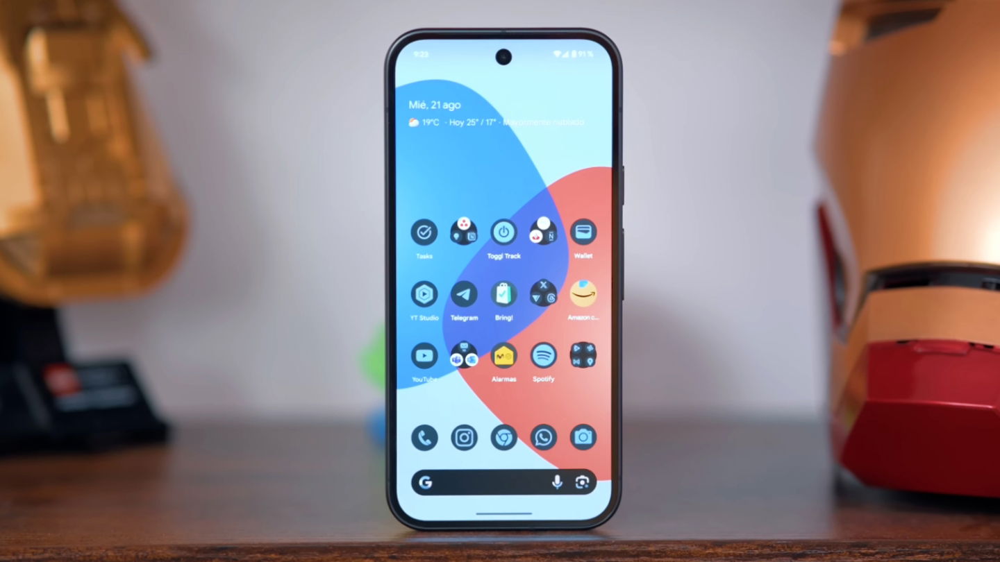Écran du Google Pixel 9