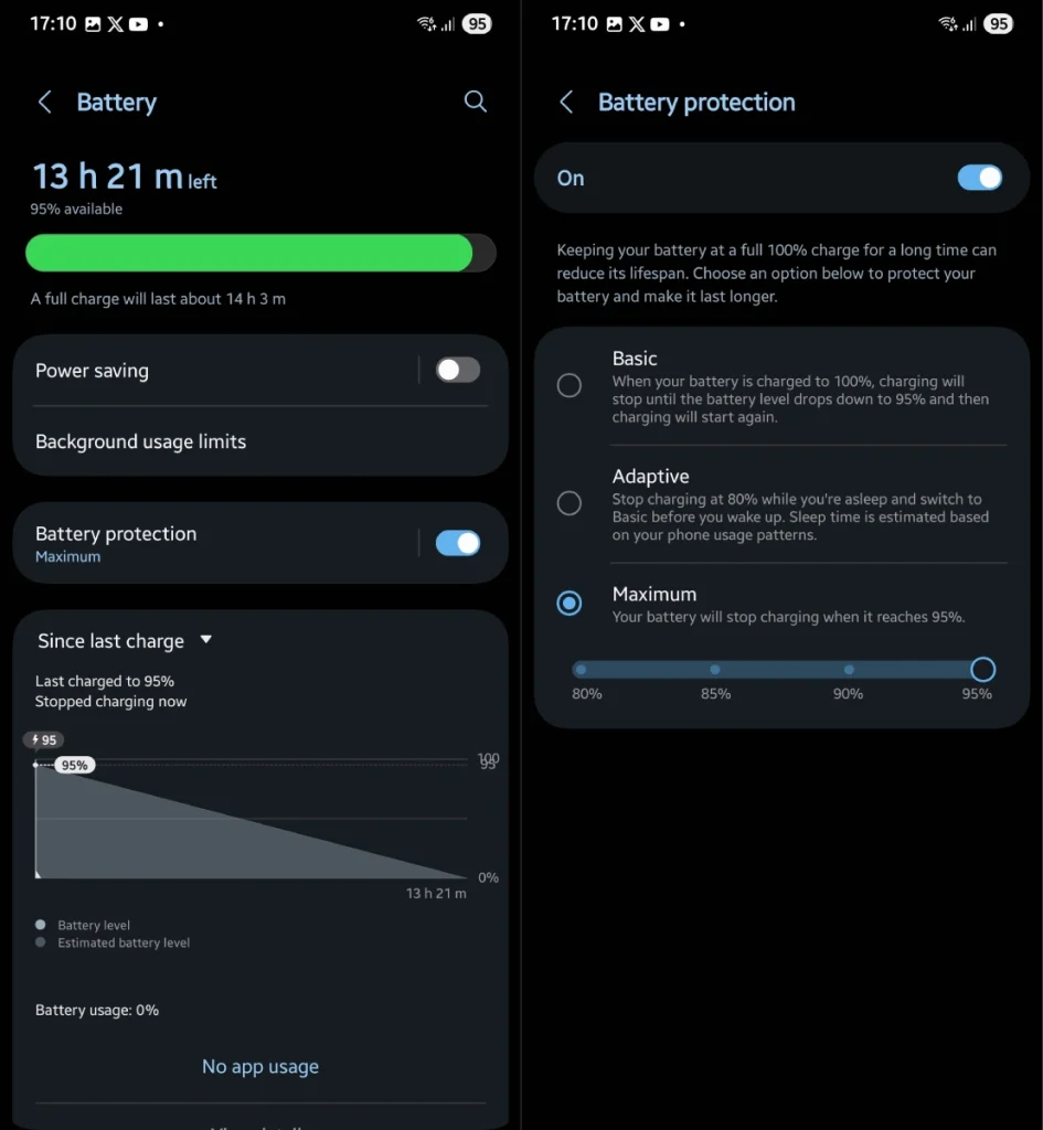 Venez de recevoir un Galaxy S25 ? Modifiez ces 11 paramètres dès maintenant ! 7 Activer la protection de la batterie Galaxy S25