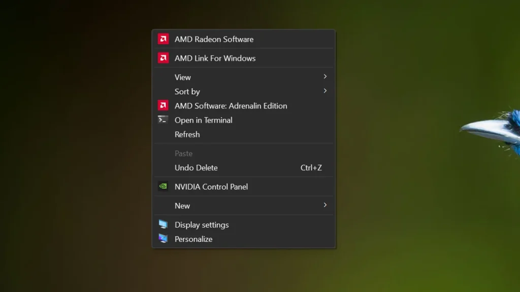 restore old context menu