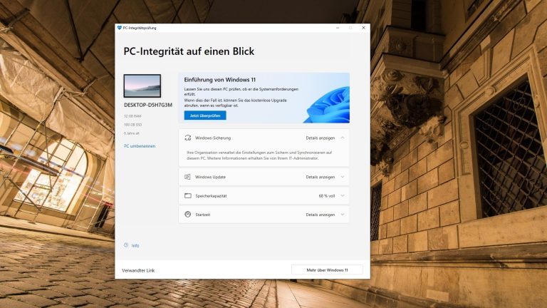 Vérification de l'intégrité du PC sous Windows 10