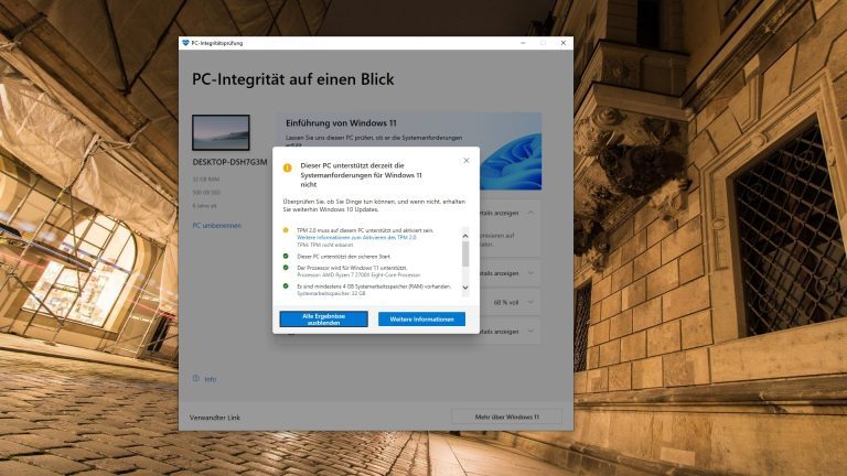 TPM 2.0 manquant pour une mise à niveau de Windows 11 à partir de Windows 10